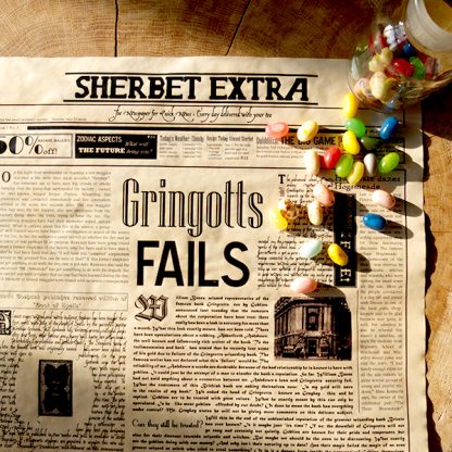 Geeky Wizard Newspaper Poster - Sherbet Extra